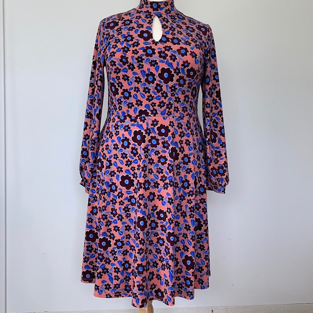 Eloquii Keyhole Flower Midi Dress